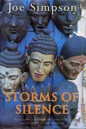 
Spirit masks in Namche Bazaar - Storms Of Silence book cover
